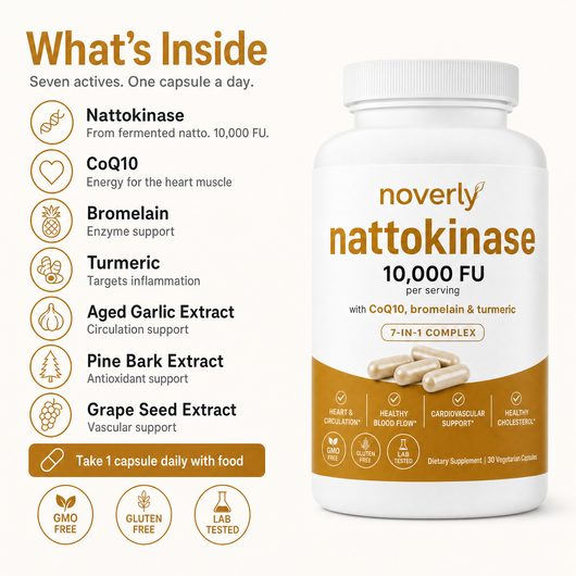 Max Potency Nattokinase 10,000 FU - Circulation Support